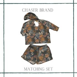 Chaser Brand Floral Print Matching Set